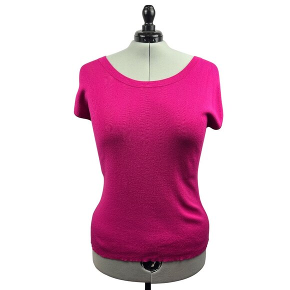 Women’s Chicos Size 2XL Magenta Pink Short Sleeve Knit Shirt - Picture 1 of 5